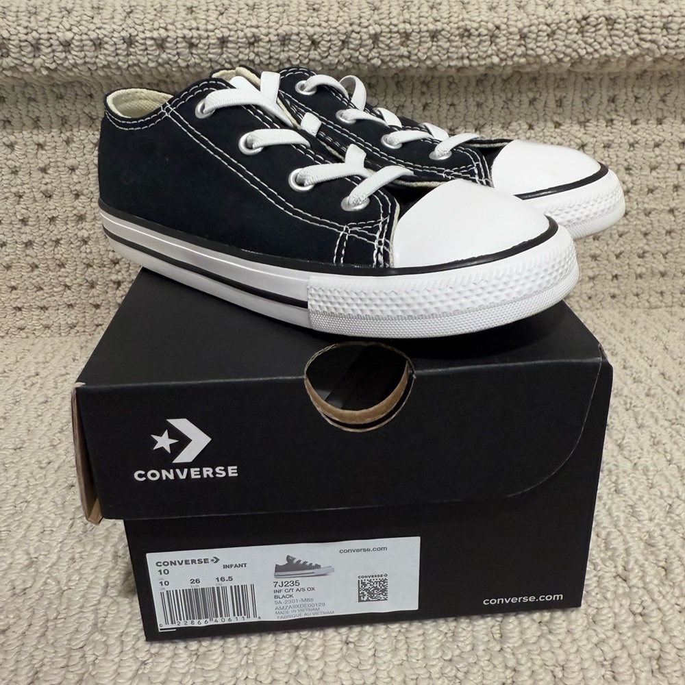 Converse Chuck Taylor All Star OX Toddler's Shoes Black